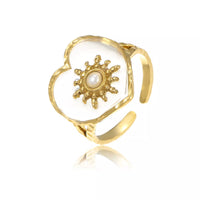 Adjustable gold open ring - view 5