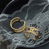 Double layered ring worn on finger - view 2
