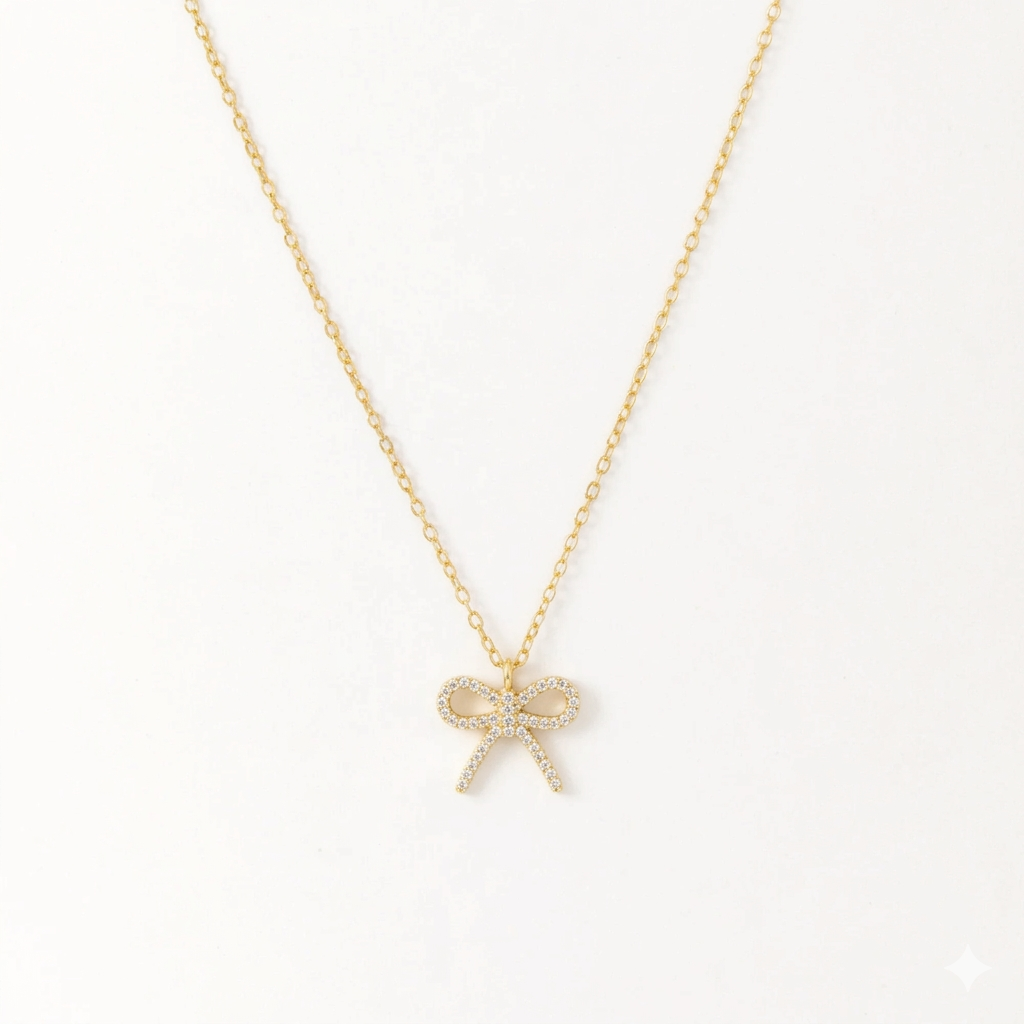 Bowknot Pendant Necklace
